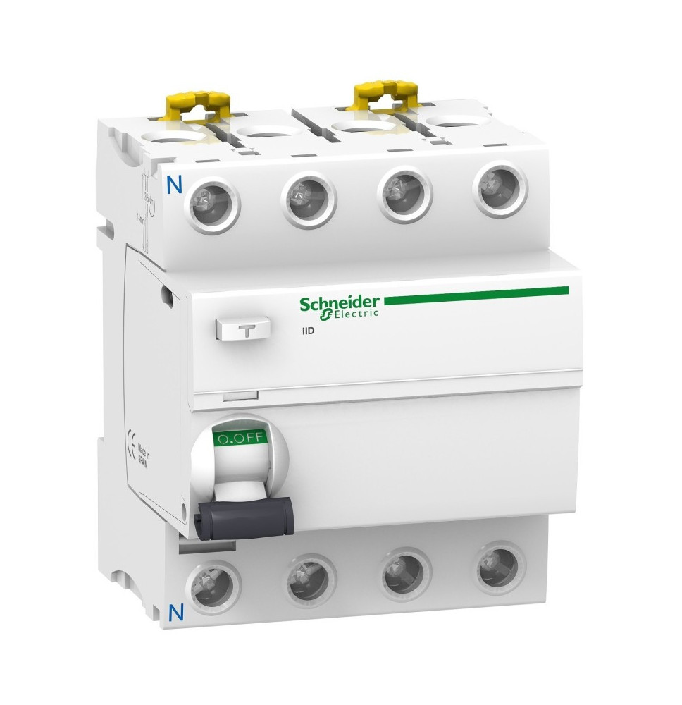 Interrupteur Différentiel 4X25A, 30mA Schneider Electric - Interrupteur Différentiel 4X25A, 30mA Schneider Electric -