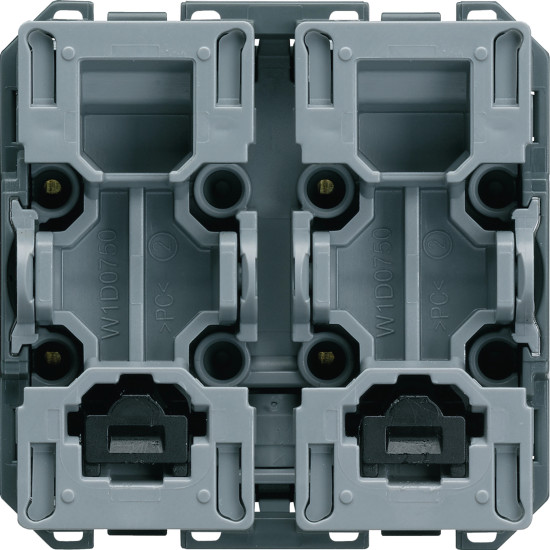 Bouton poussoir galerie volet roulant 2 modules - Hager - WXF301