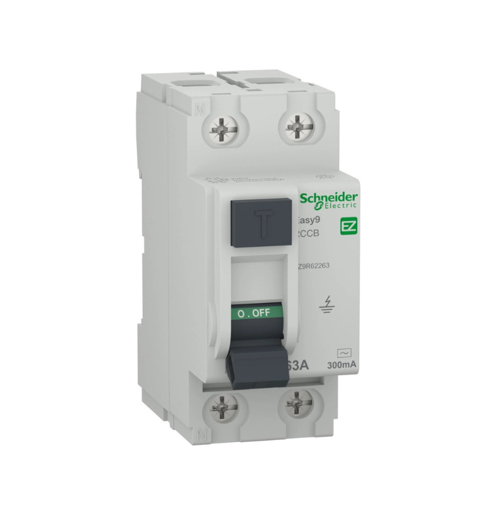 Interrupteur Différentiel 2P 63A, 300mA AC Schneider Electric - Interrupteur Différentiel 2P 63A, 300mA AC Schneider Electric -