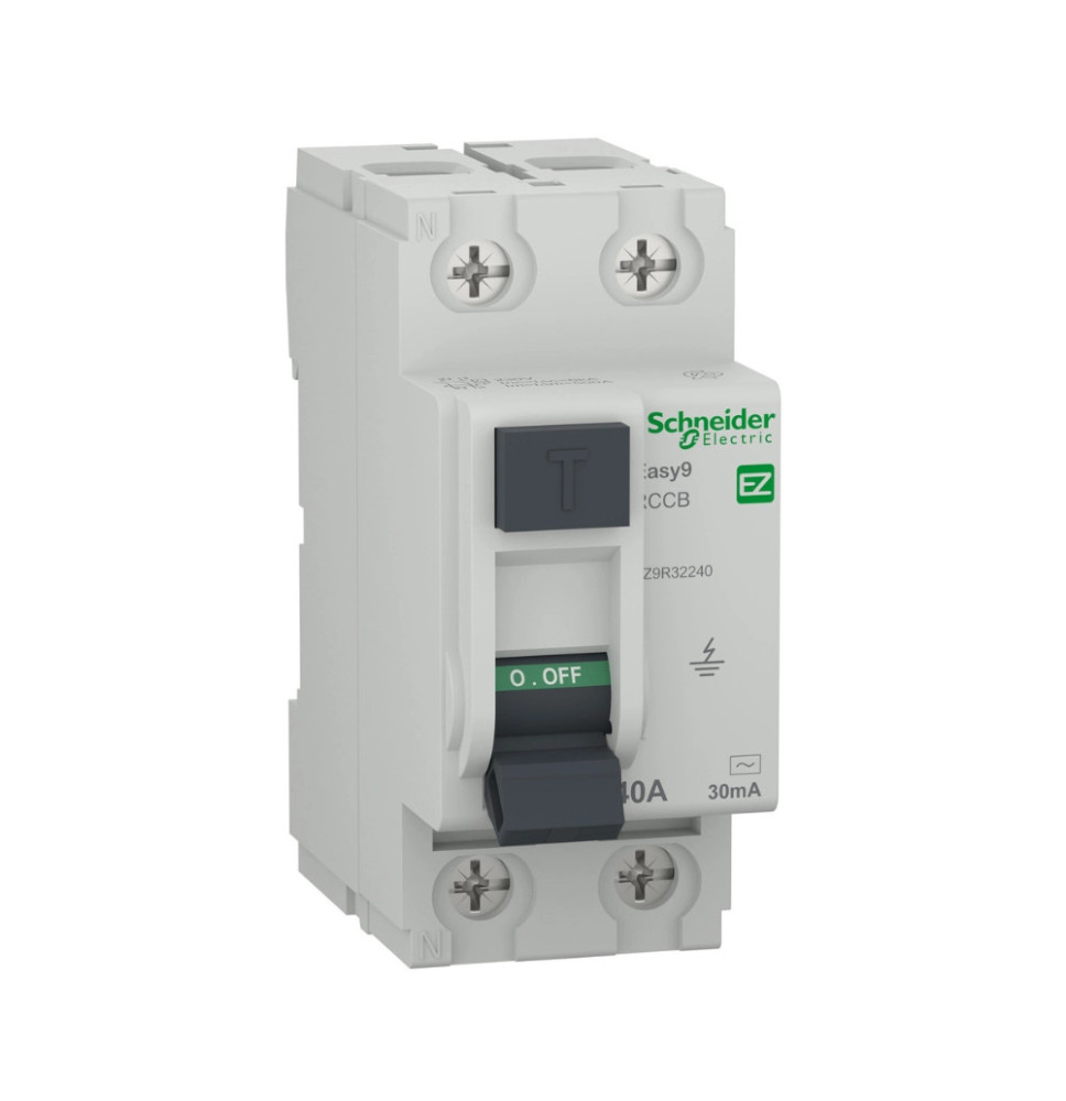 Interrupteur différentiel Easy9 2P 40A 30mA type AC Schneider Interrupteur différentiel Easy9 2P 40A 30mA type AC Schneider