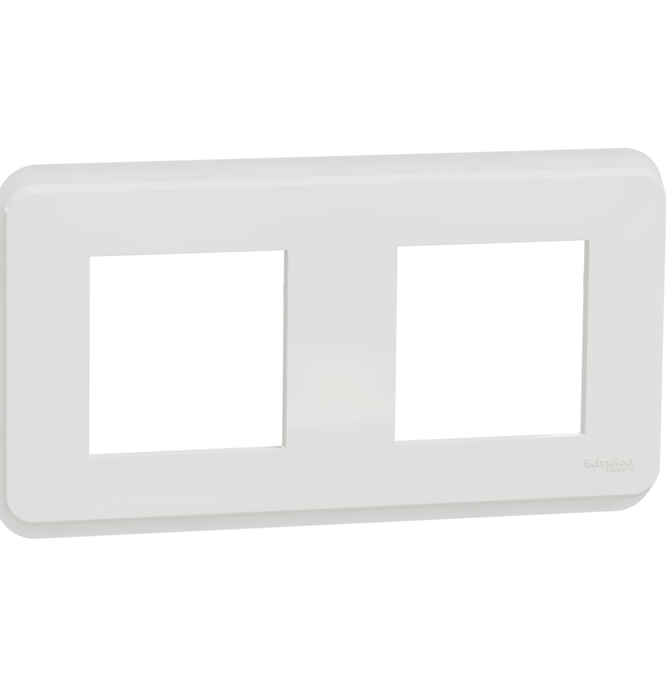 Plaque de finition - Blanc - 2 postes - Unica Pro Schneider Plaque de finition - Blanc - 2 postes - Unica Pro Schneider
