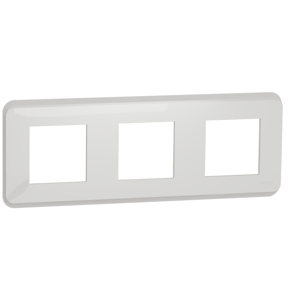Plaque de finition - Blanc - 3 postes - Unica Pro Schneider Plaque de finition - Blanc - 3 postes - Unica Pro Schneider