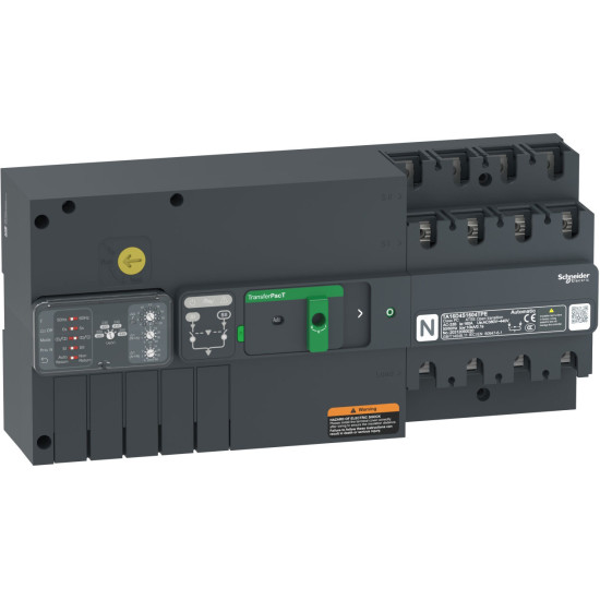 Inverseur de sources - commutateurs - 32A - 2P - 230Vca TransferPacT TA100 Schneider Electric -