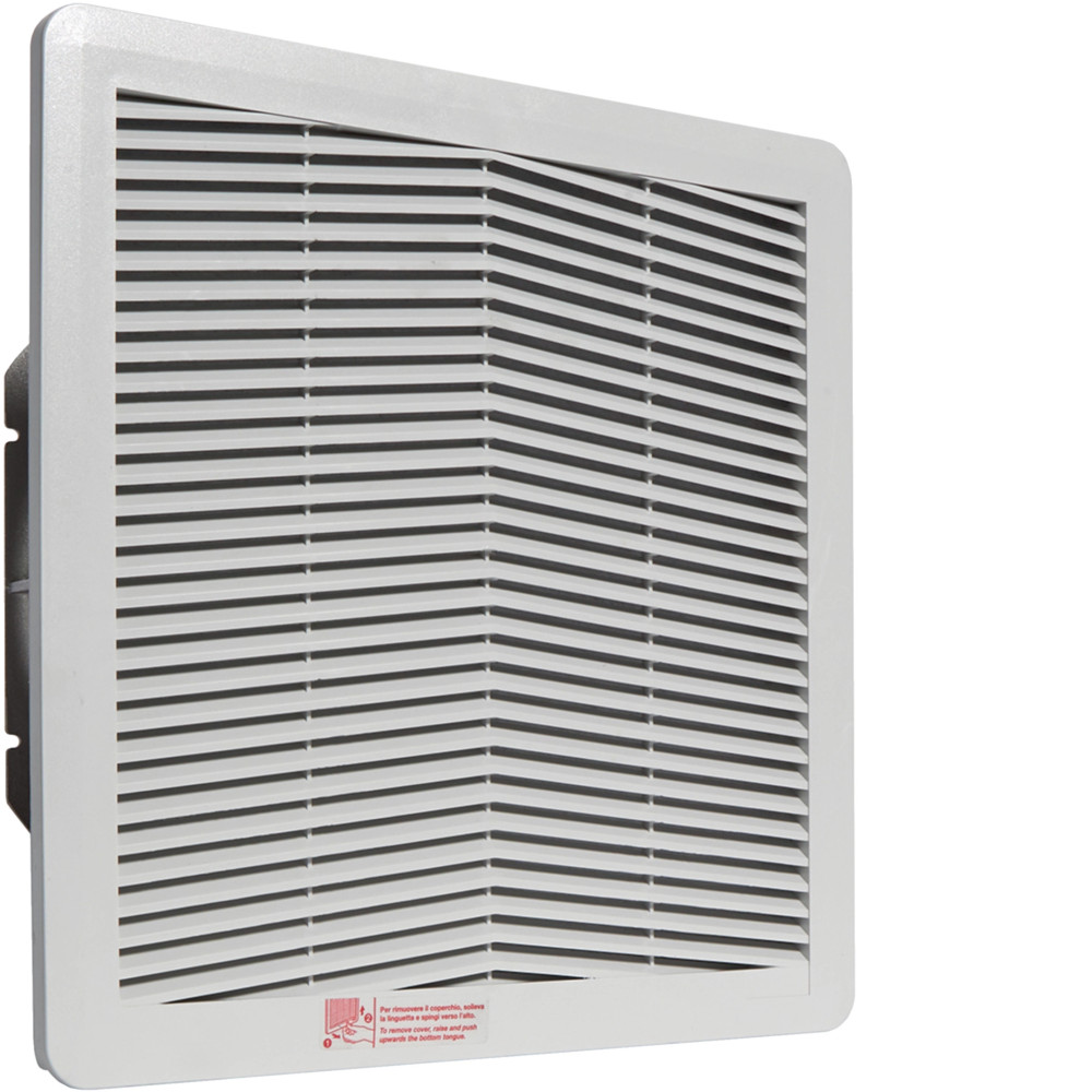 Ventilateur IP54 230VAC 190m3/h h 250mm l 250mm RAL 7035 - Hager - FL214Z,Prise & Coffret