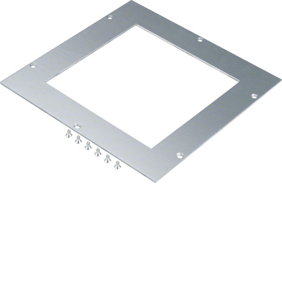 Cadre de montage l200mm x L200mm épais 4mm pour boîte de jonction acier 290 mm - Hager -