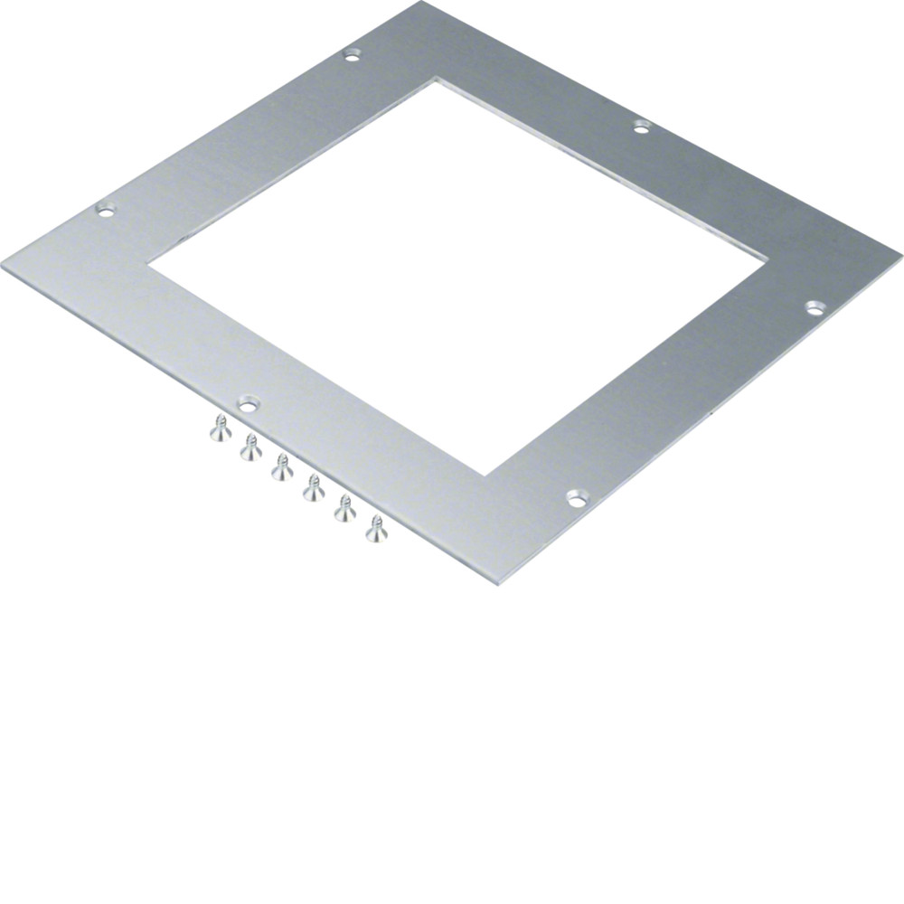 Cadre de montage l200mm x L200mm épais 4mm pour boîte de jonction acier 290 mm - Hager -