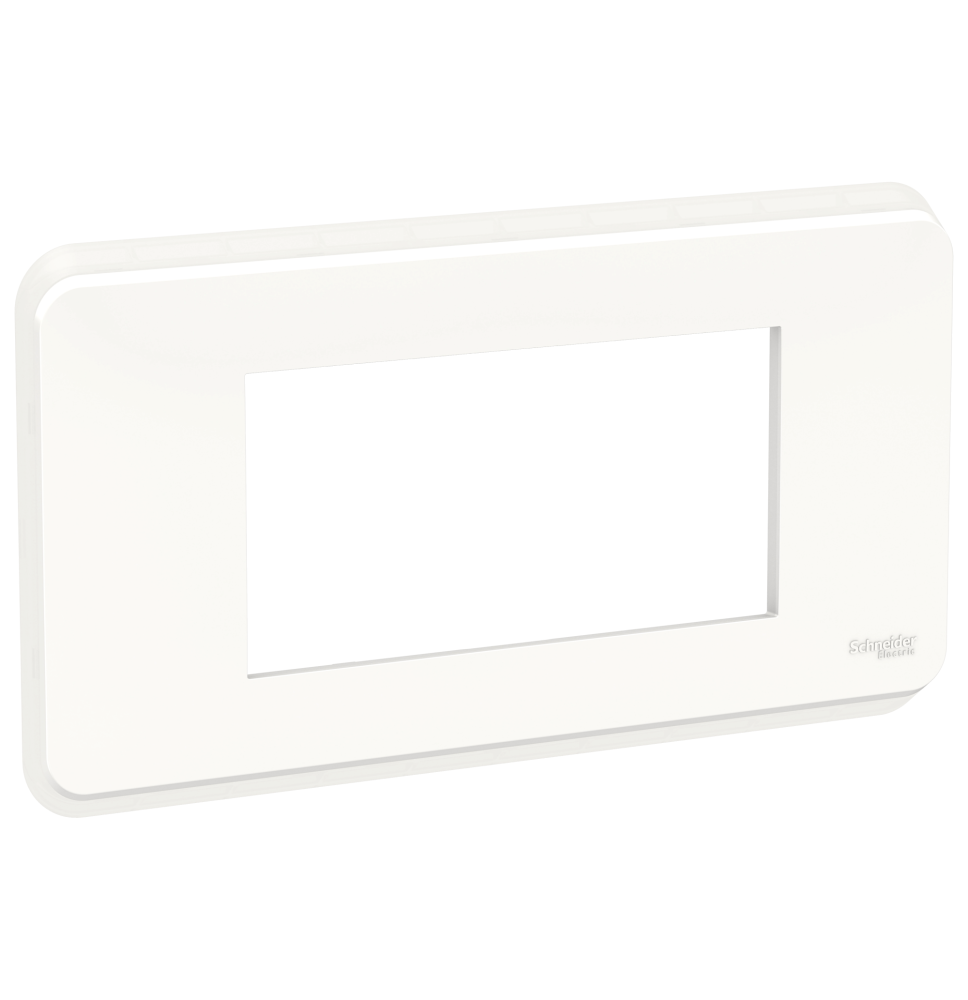 Plaque de finition - Blanc - 4 modules - Unica Pro Schneider Plaque de finition - Blanc - 4 modules - Unica Pro Schneider
