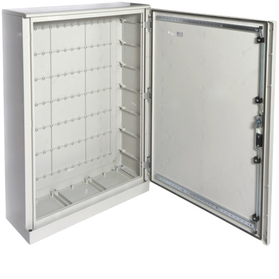Coffret polyester porte pleine orion plus IP65 IK08 1200x850x300mm Gris clair - Hager -