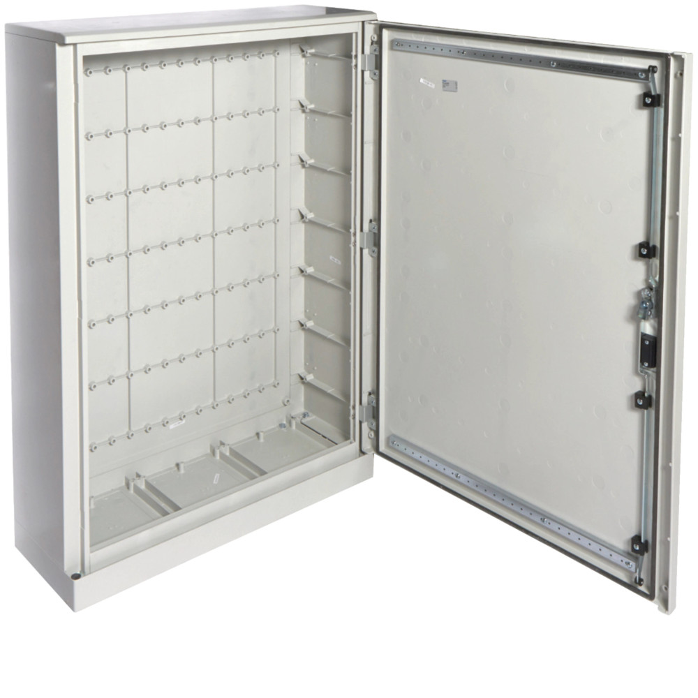 Coffret polyester porte pleine orion plus IP65 IK08 1200x850x300mm Gris clair - Hager -