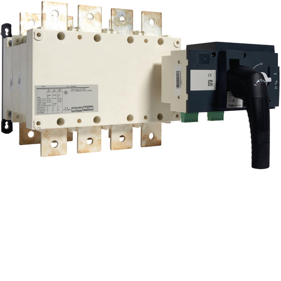 Inverseur de source 4P In630A Ue380 - 415Vac commande motorisée - Hager - HIB463M,Inverseur Hager