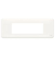 Plaque de finition - Blanc - 6 modules - Unica Pro Schneider