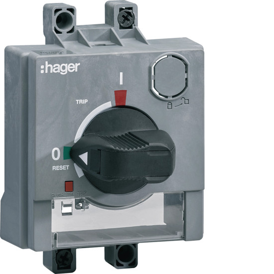 Commande rotative directe P250 + verrouillage porte - Hager -