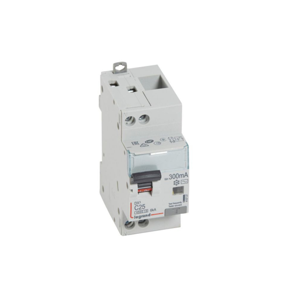 Disjoncteur différentiel DX³4500 arrivée haute et départ bas à Disjoncteur différentiel DX³4500 arrivée haute et départ bas à