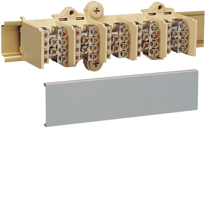 Bloc de jonction 125A 5P 2X25 + 4X16 + couvercle de protection - Hager - K025,Prise & Coffret