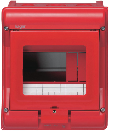Coffret sécurité Vector IP55 IK07 cl.II équipé p chaufferie 4+2 mod h190xl165mm - Hager -