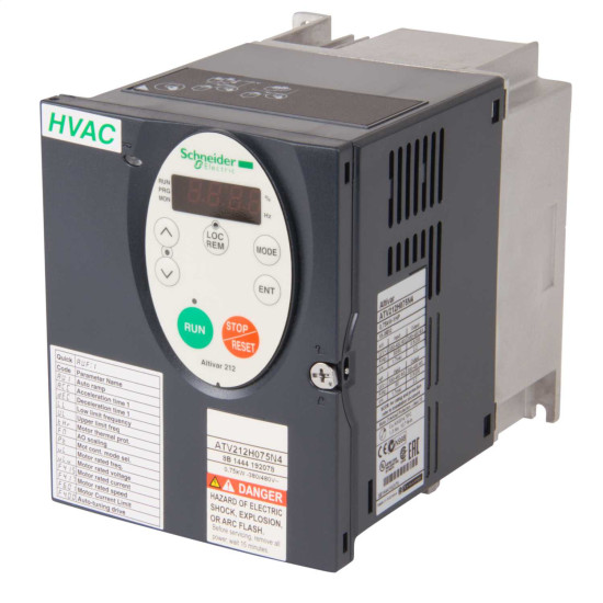 Variateur de vitesse - 3ph - 0,75kW - 1hp - 480V - CEM - IP21 Altivar - ATV212 Schneider Electric -