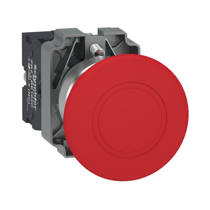 Bouton arrêt, rouge, 40 mm * 22 mm, à pousser-tirer, Easy Harmony XB2 Easy Harmony XB2 Schneider