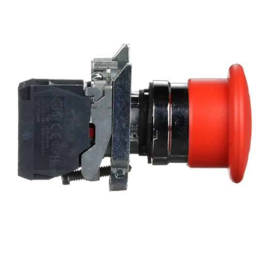 Bouton arrêt, rouge, 40 mm * 22 mm, à pousser-tirer, Easy Harmony XB2 Easy Harmony XB2 Schneider