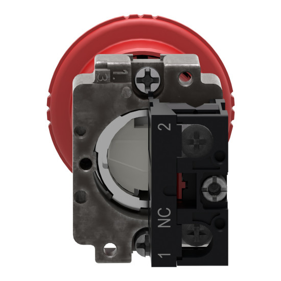 Bouton arrêt, rouge, 40 mm * 22 mm, à pousser-tirer, Easy Harmony XB2 Easy Harmony XB2 Schneider