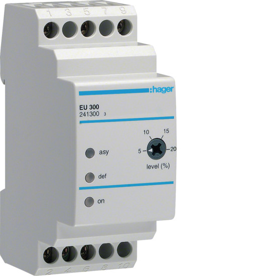 Relais de contrôle phase triphasé 400 V - Hager - EU300,Variateurs de vitesse - Variateur de
