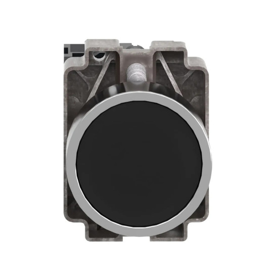 Bouton-poussoir complet, métal, encastré, noir, 22 mm Easy Harmony XB2 Schneider Electric -