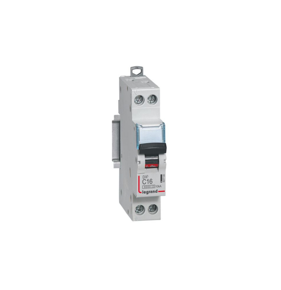 Disjoncteur DX³6000 10kA arrivée haute et départ bas à vis U+N Disjoncteur DX³6000 10kA arrivée haute et départ bas à vis U+N