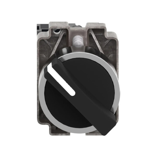 Boutons-poussoirs sélecteur complet, métal, noir, 22 mm, 2 positions, Easy Harmony XB2 Schneider