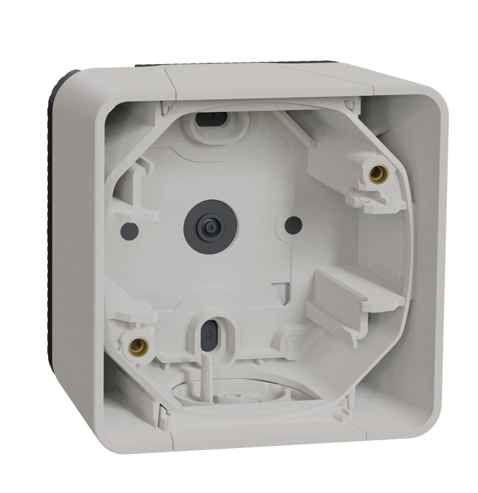 Boîte 1 poste - saillie - IP55 - IK08 - blanc Mureva Styl Boîte 1 poste - saillie - IP55 - IK08 - blanc Mureva Styl