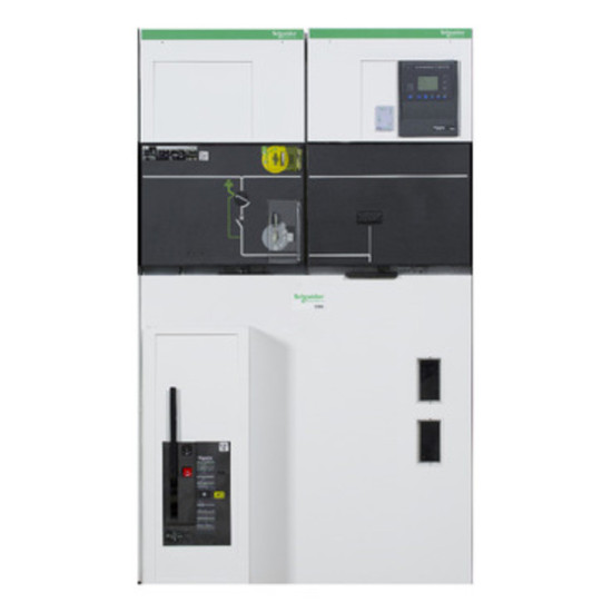 Appareillage de connexion isolé, 16 kA 1s, 36 kV, 630 A, relais P3U, SM6-36 DM1-A Schneider