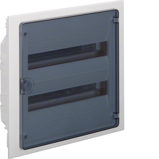 Coffret encastré 36 M porte transparent - Hager - VF218TF,Prise & Coffret Industriels Hager