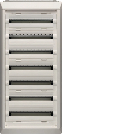 Coffret, NewVegaD,1287x550x150mm, encastré 7 rangées 168 modules- Hager - FU72DN,Prise & Coffret