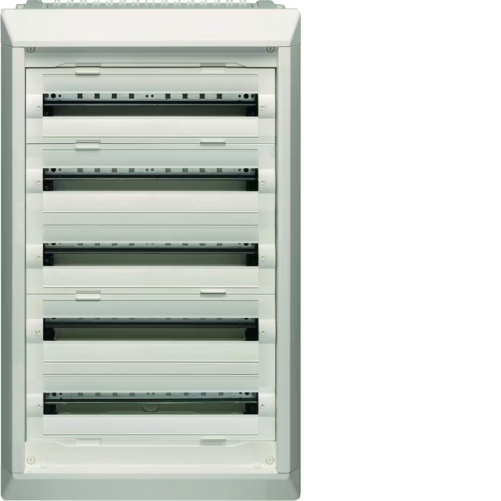 Coffret, NewVegaD, 987x550x150mm, encastré 5 rangées, 120 modules - Hager - FU52DN,Prise & Coffret