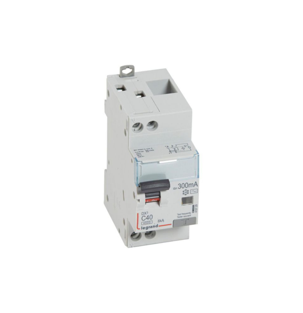 Disjoncteur différentiel DX³4500 arrivée haute et départ bas à Disjoncteur différentiel DX³4500 arrivée haute et départ bas à