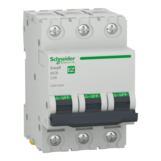 Disjoncteur miniature (MCB), 3P, 25 A, courbe C, 4 500 A (IEC/EN 60898-1) Easy9 Schneider Electric