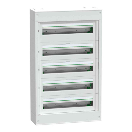 Coffret saillie plastique & métal 5 rangées 24 modules PrismaSeT S Schneider Electric -