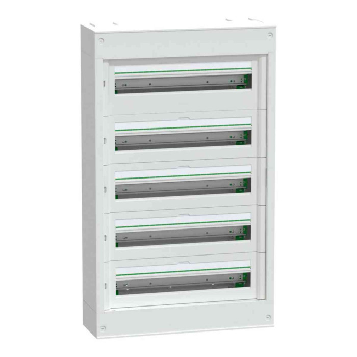 Coffret saillie plastique & métal 5 rangées 24 modules PrismaSeT S Schneider Electric -