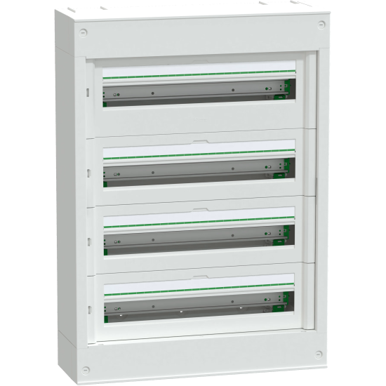 Coffret saillie plastique & métal 4 rangées 24 modules PrismaSeT S Schneider Electric -