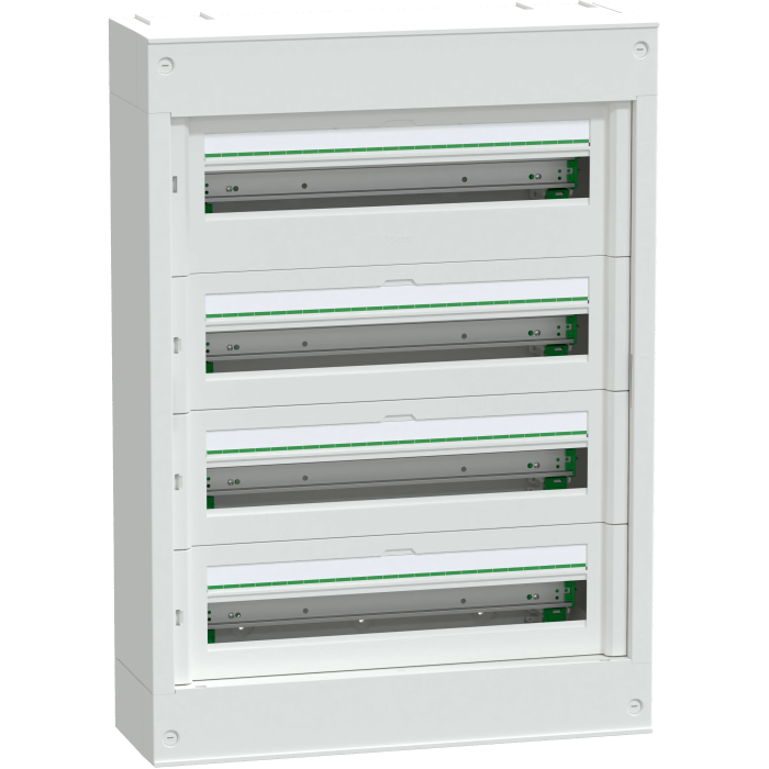 Coffret saillie plastique & métal 4 rangées 24 modules PrismaSeT S Schneider Electric -