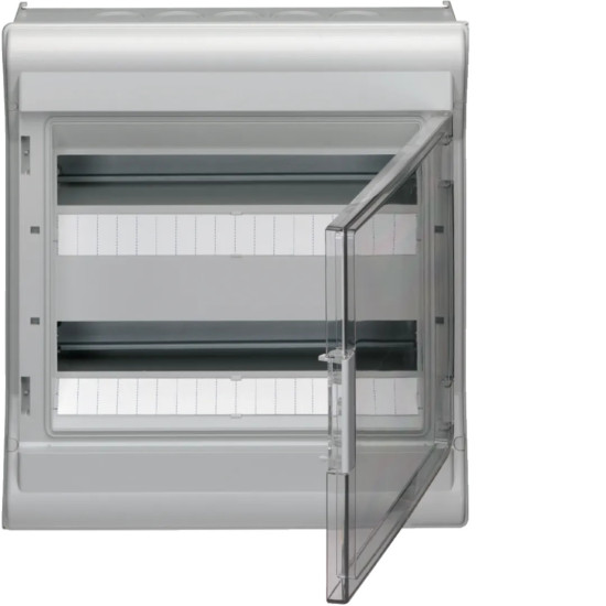 Coffret saillie 2 rangées 24 mod avec porte transparente - Hager - VD212TF,Prise & Coffret