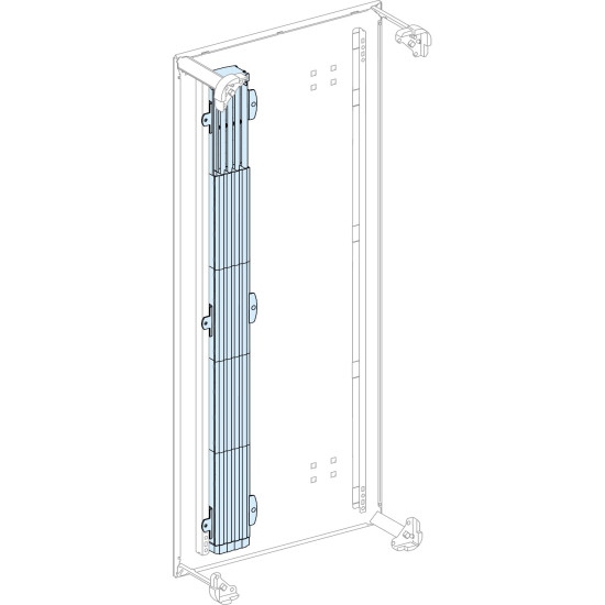 Jeu de barres isolées - 400 A 3P - L1000 mm (Powerclip) Linergy
