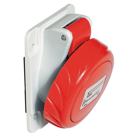 Socle prise industrielle - 32A - IP67 - 380 - 4P - vis Mureva Schneider Electric - PKF32F734,Fiche