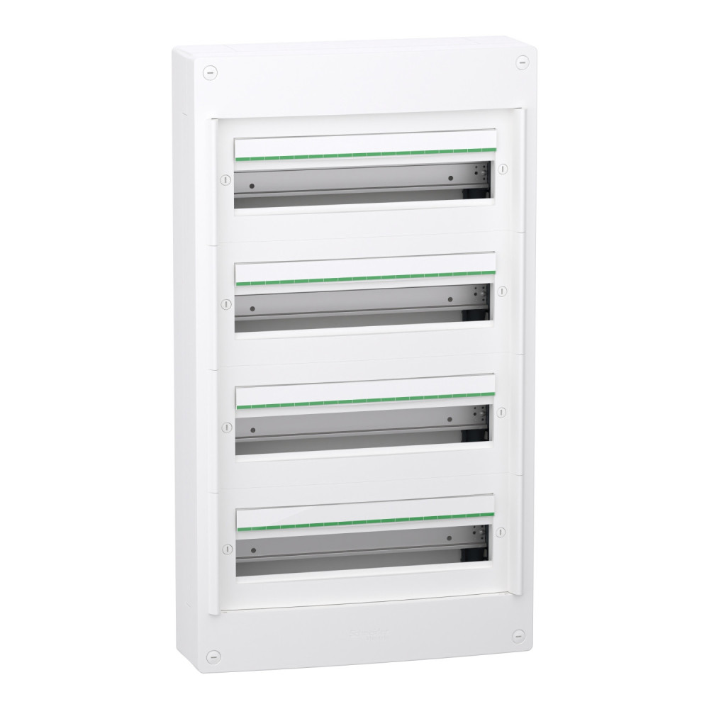 Coffret saillie 4 rangées 18 modules - sans porte PrismaSeT XS Schneider Electric -