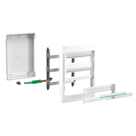 Coffret saillie 4 rangées 18 modules - sans porte PrismaSeT XS Schneider Electric -