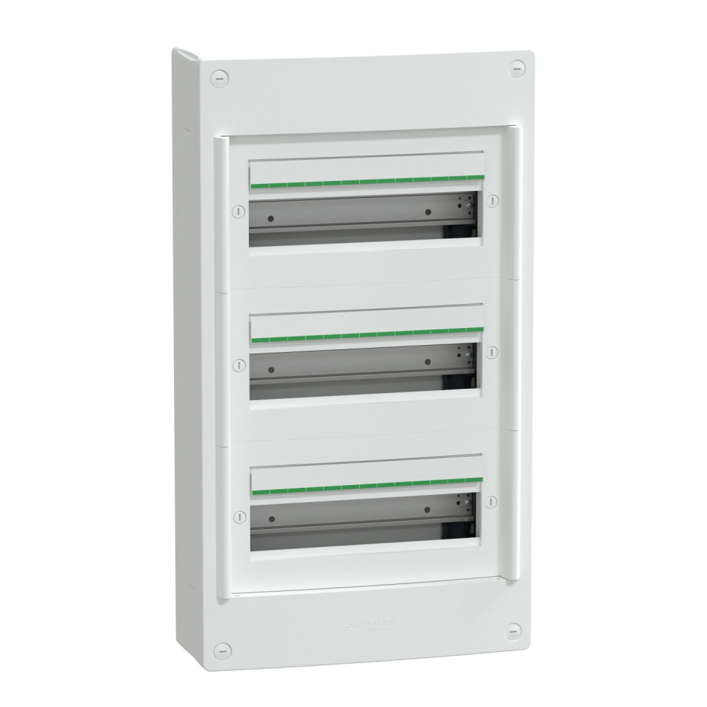 Coffret saillie 3 rangées 13 modules - sans porte PrismaSeT XS Schneider Electric -