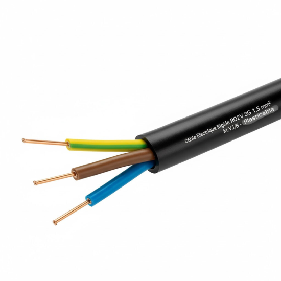 Câble Electrique Rigide R2V - RO2V - HG1000 - U-1000 R2V 3G
