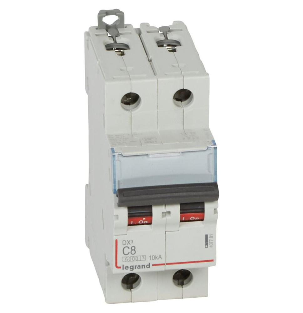 Disjoncteur DX³6000 10kA arrivée haute et départ bas à vis 2P Disjoncteur DX³6000 10kA arrivée haute et départ bas à vis 2P