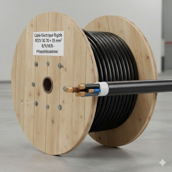 Câble Electrique Rigide R2V - RO2V - HG1000 - U-1000 R2V