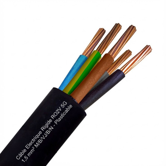 Câble Electrique Rigide R2V - RO2V - HG1000 - U-1000 R2V
