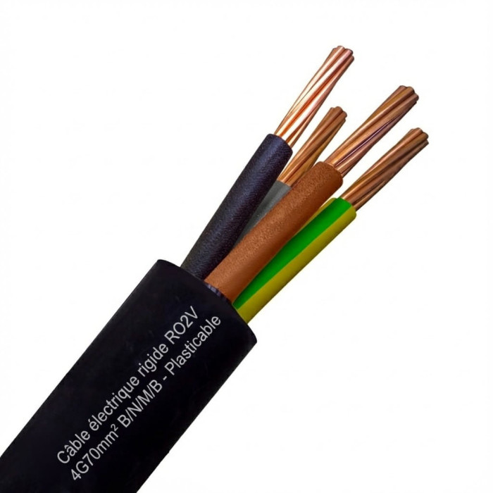 Câble électrique rigide R2V - RO2V - HG1000 - U-1000 R2V