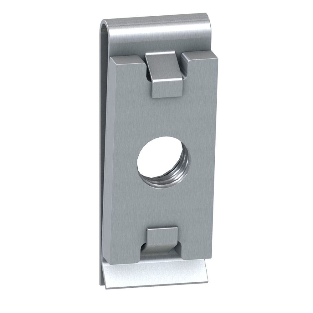 Ecrou clips de 6 - lot de 100 - platines de montage perforées, PanelSeT Schneider Electric -